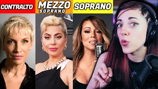 CONTRALTO vs MEZZOSOPRANO vs SOPRANO Sus diferencias [upl. by Naellij]