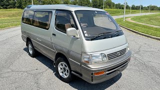 1996 TOYOTA HIACE SUPER CUSTOM LIMITED  TURBO DIESEL  4WD  JDM  WALK AROUND [upl. by Ddahc]