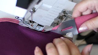 How to sew perfect edges with BERNINA Double Fold Binder Attachment C21 [upl. by Aliwt]