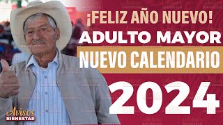 ¡YA ESTA adulto mayor el nuevo calendario de pago de la pensión 2024 [upl. by Intruoc780]