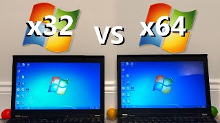 Windows 32bit vs 64bit  Speed Test [upl. by Nnaihs]