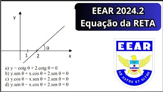 EEAR  Se a reta da figura passa pelo ponto 2 0 então é correto escrever a equação reta pela fór [upl. by Broddy]