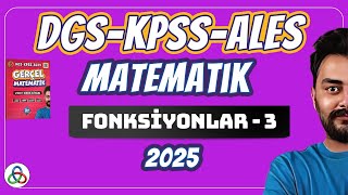 Fonksiyonlar  3 Video  DGSKPSSALES Matematik  2025 [upl. by Otsugua]