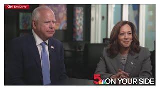 Kamala Harris gives first interview since becoming the Democratic nominee [upl. by Nlyak410]