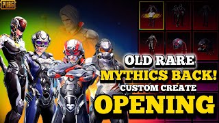 ONLY 8000 UC 😱OLD MYTHICS BACK IN CUSTOM CRATE OPENING  PUBGMOBILE [upl. by Hsejar711]