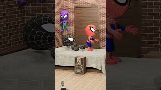 Spydies VS Spider  Party at 3 Oclock 🤯 viral ytshorts animation reaction [upl. by Bainter814]