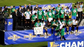 Gold Cup Copa Oro 2011 Chicharito Celebrations for Mexico at Rose Bowl Final [upl. by Nomelihp201]