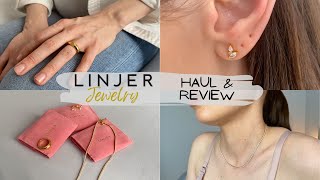 Linjer Jewelry Haul and Review  Ring earrings and necklace  Best Affordable Jewelry [upl. by Akemot]