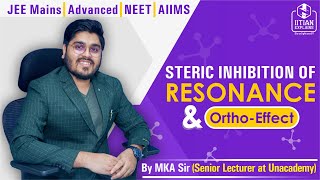 Steric Inhibition of Resonance and Ortho Effect  SuperConcept amp Tricks  Jee Advanced  AIIMS [upl. by Gaves959]