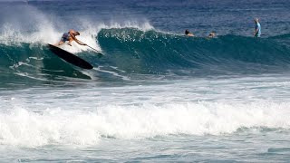 SUP Surfing Longboard Surfing  Haleiwa North Shore Oahu Hawaii  A Longboard amp SUP Surfing Video [upl. by Neuburger820]