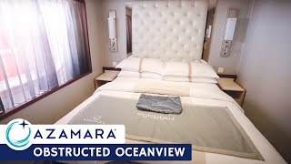 Azamara Onward  Ocean View Stateroom Obstructed Tour amp Review 4K  Azamara Club Cruises [upl. by Devora]