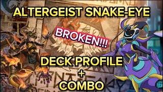 THIS DECK IS AMAZING Altergeist SnakeEye Deck Profile  Combo YuGiOh [upl. by Osithe963]