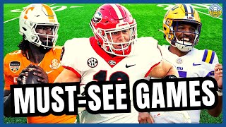 The MUSTWATCH 2023 SEC Football Games Ultimate Guide For Each Week [upl. by Wing217]