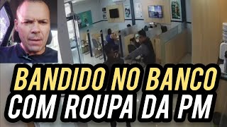 URGENTE LADRÃO ENTRA NO BANCO VESTIDO DE POLÍCIA  VIGILANTE ROCHA [upl. by Myra]