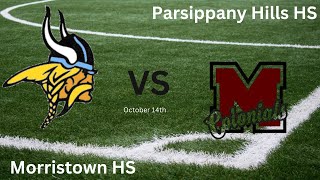 Parsippany Hills vs Morristown Boys Varsity Soccer [upl. by Anirdua356]