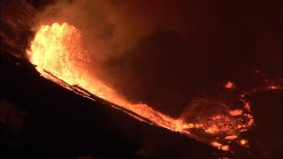 Lava flow in the Crater of Kīlauea Volcano Dec 2020 [upl. by Hum]