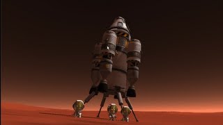 Flight To Duna Mars  With Tutorial  Kerbal Space Program [upl. by Hermy368]