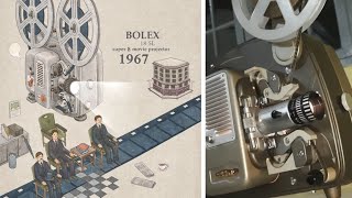 PROJECTOR BOLEX naillard 8mm cinema layar tancep Proyektor jadul  classic 1958 [upl. by Arabeila]