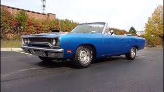 1970 Plymouth Road Runner Convertible 440 4 Speed in Blue amp Ride on My Car Story with Lou Costabile [upl. by Shamrao]