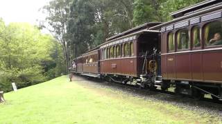 G class steam locomotive G 42 hauling the luncheon train into Lakeside Station [upl. by Broeker]