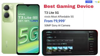 Vivo T3 Lite 5g  best gaming device  40 fps gaming BGMI graphic settings test [upl. by Chere]