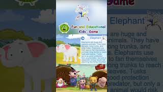 Animals Sounds Song  Elephant  Educational  Lion  EduFam Nursery Rhymes amp Kids Songs [upl. by Nirel148]