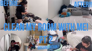 Clean my room with me  2024 Pt 2  room organization 🩵🐋🌊 [upl. by Gosser548]