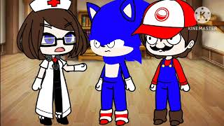 Sonic y Mario se pelean y llega la mamá de EZEQUIEL 95 y les grita muy fuerte Dr Holly gacha club [upl. by Amaty356]