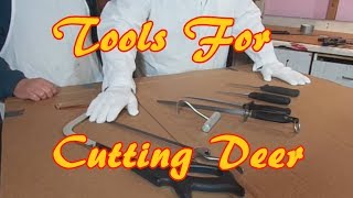 Processing A Deer At Home 1  Tools and Breaking Down The Deer [upl. by Enayr]