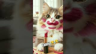 Smooth 😘🥳 kitty makeup viral ytshort kittten cute funny cutecat catlover 2mviews [upl. by Janerich]