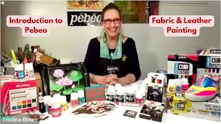 Pebeo Fabric and Leather Paint Demo Paint Spot Edmonton Canada leatherpainting fabricpainting [upl. by Anselmi]