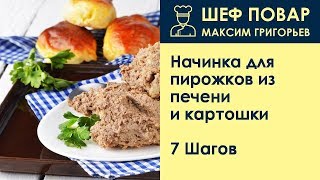 Начинка для пирожков из печени и картошки  Рецепт от шеф повара Максима Григорьева [upl. by Immij]