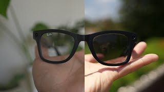 Ray Ban Meta Transitions  How Long Does it Take to Darken [upl. by Olyhs]