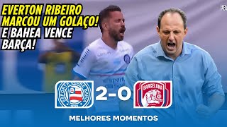 EVERTON RIBEIRO ABRE PLACAR PARA O BAHEA COM G0LAÇO BAHIA 2 X 0 BARCELONABA  BAIANO 2024 [upl. by Fachanan]