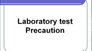 Test Precautions Introduction  Pre analytical PhaseClinical Laboratory Science [upl. by Phira654]