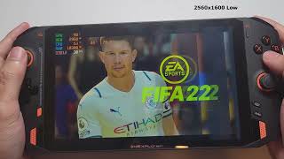 OneXPlayer 1S 1195G7  FiFa 22  1600P Locked 60FPS  Intel Iris Xe Performance [upl. by Limak]