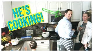 MY HUSBAND ANSWERS SOME OF YOUR QUESTIONS amp COOKS [upl. by Anaeed]