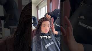 Barber Surprises This Girl with New Hair 🥹 [upl. by Akinas]