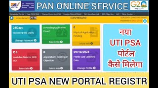 UTI New PSA Portal RegisterLogin Process  UTI Pan Agency Registration kaise kare  UTI PSA Portal [upl. by Oiratno]