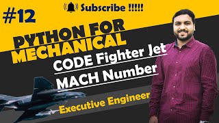 Mach number  Python for mechanical basic7  Python for mechanical engineer  Python Basic Tutorial [upl. by Namar]