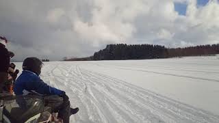 Schneemobil mit 160 kmh  Снегоход на скорость 160 кмч [upl. by Bea]