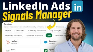 LinkedIn Ads Signals Manager amp Sources Connect 3rd Party Data Sources [upl. by Kailey958]