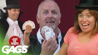 Best Magic Tricks Pranks  Best of Just for Laughs Gags [upl. by Onimixam]