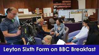 Leyton Sixth Form College on BBC Breakfast 2018 [upl. by Snilloc]