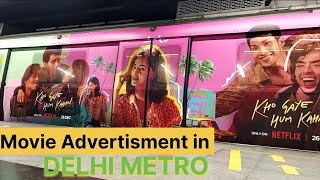 advertisement in Delhi Metro 🚇 delhimetro pinklinemetro khogyehumkahan [upl. by Cindelyn655]