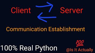 How to establish a communication between client and serverpython code for establishing client serve [upl. by Anelehs]