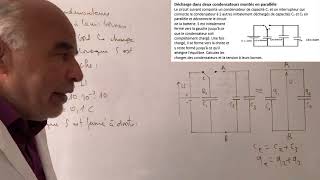 Décharge dans deux condensateurs montés en parallèle [upl. by Koziel]