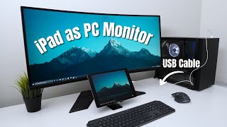 Use Your iPad as a Second PC Monitor with a USB Cable [upl. by Dorrie]