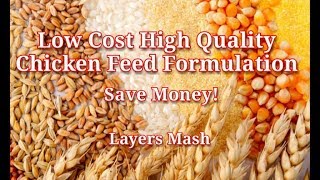 Low Cost High Quality 100 Kg Poultry Chicken Feed Formulation Egg Booster  LAYERS MASH [upl. by Jaynes]