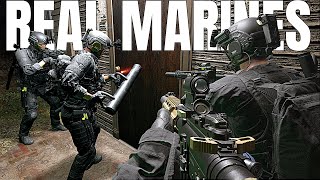 REAL MARINES amp SWAT  CQB TACTICS  TWISTED NERVE READY OR NOT marines readyornot [upl. by Shalom622]